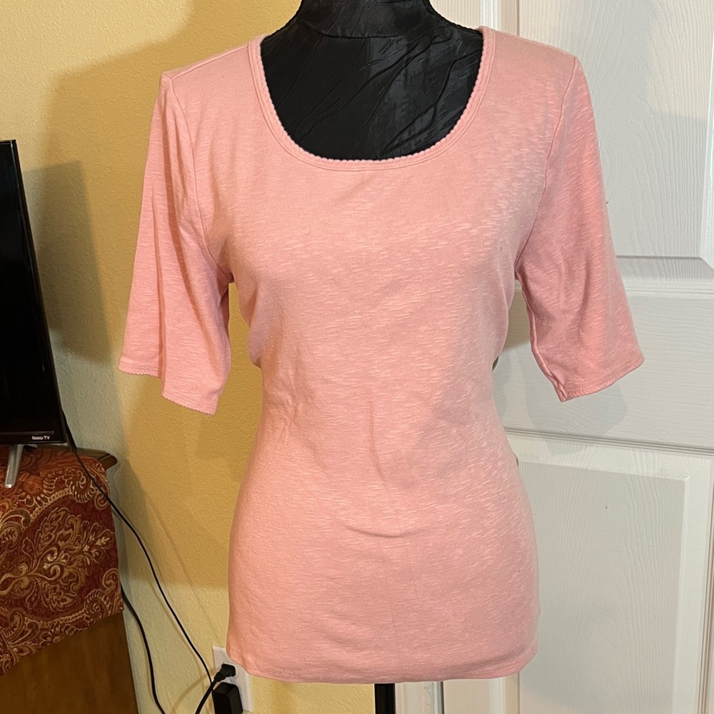 Time and Tru Soft Pink Short Sleeve Tee